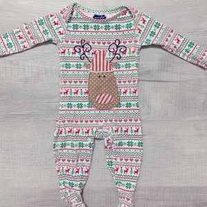 Christmas Mud Pie Baby Footie Sleeper